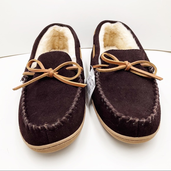 🆕{J. Crew} Suede Faux-Shearling Moccasins - Picture 7 of 16